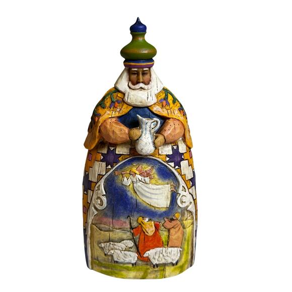 Jim Shore 2003 Let Every Heart Prepare Him Room 113256 'Three Wisemen' Figurines - Picture 4 of 15